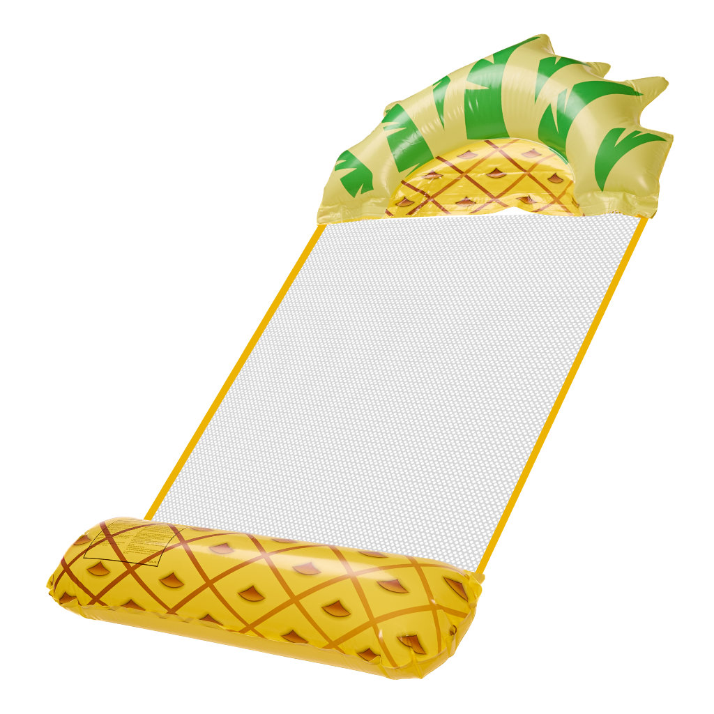 Napuhanac na plažu, madrac s mrežom, ležaljka za vodu, bazen, ananas