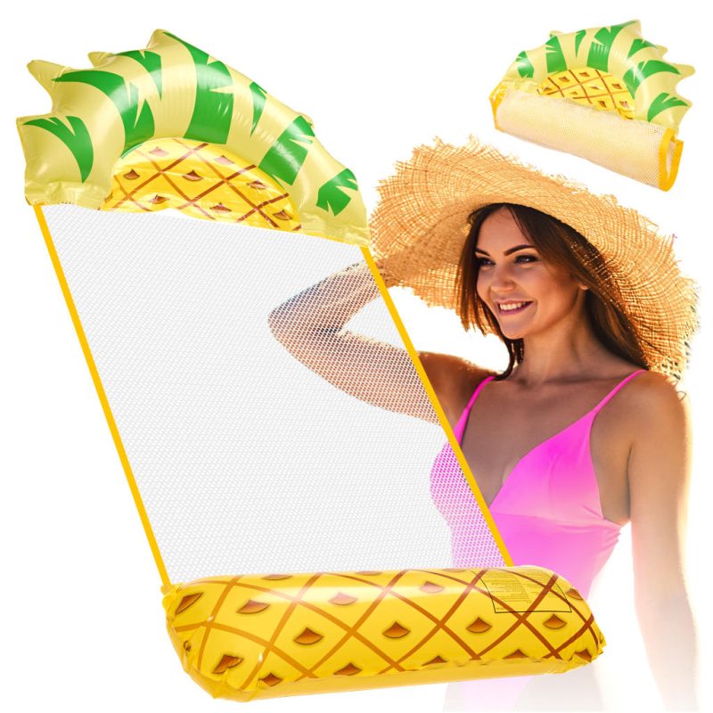 Napuhanac na plažu, madrac s mrežom, ležaljka za vodu, bazen, ananas