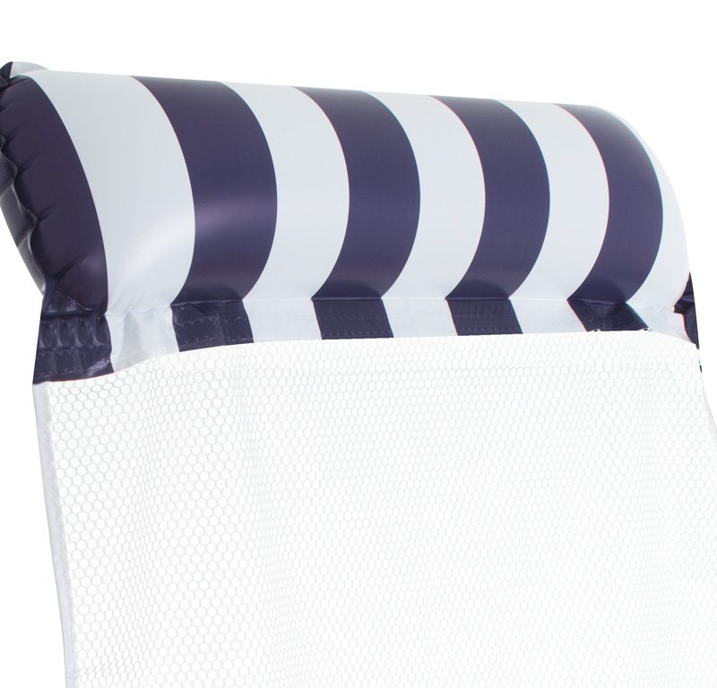 Napuhanac na plažu, madrac s mrežom, ležaljka za vodu, 120x70cm, tamno plavi