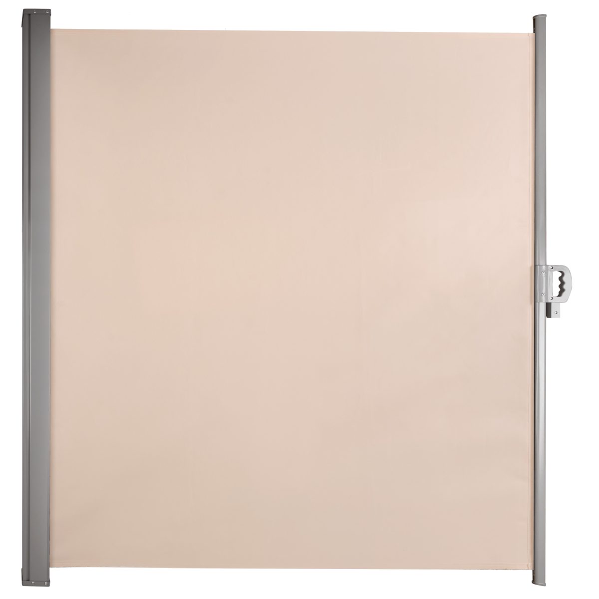 Bočna tenda za terasu s uvlačivim zaslonom 180 x 400 cm bež