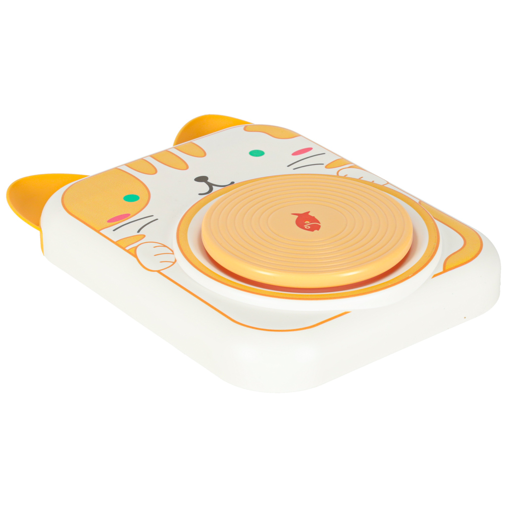 Set lončarskog kotača kreativno, žuta maca