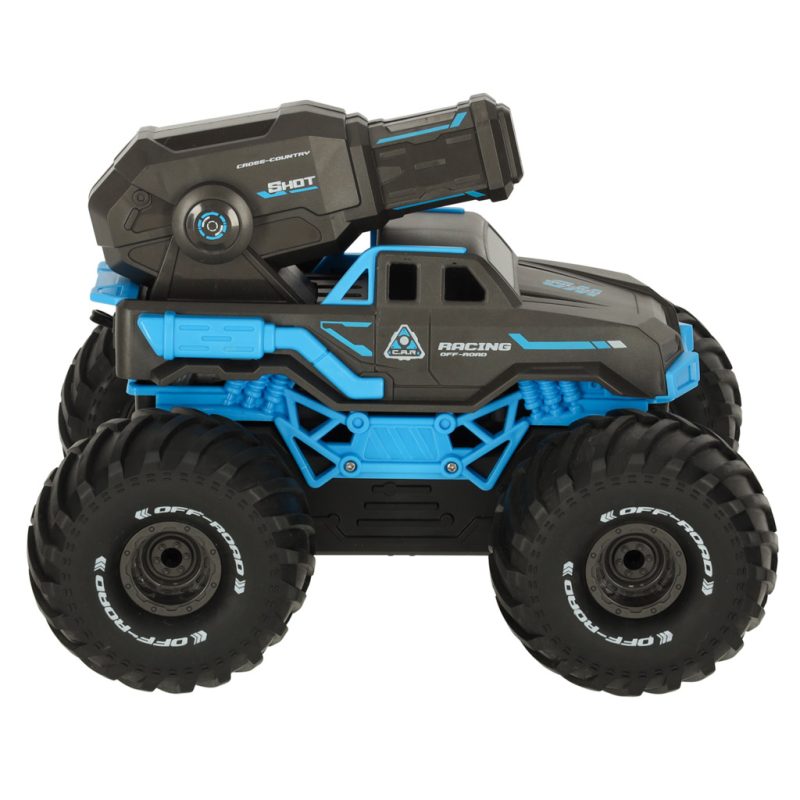 RC amfibijski vodootporni automobil kojim se upravlja pokretom ruku + 2 daljinska upravljača plave boje