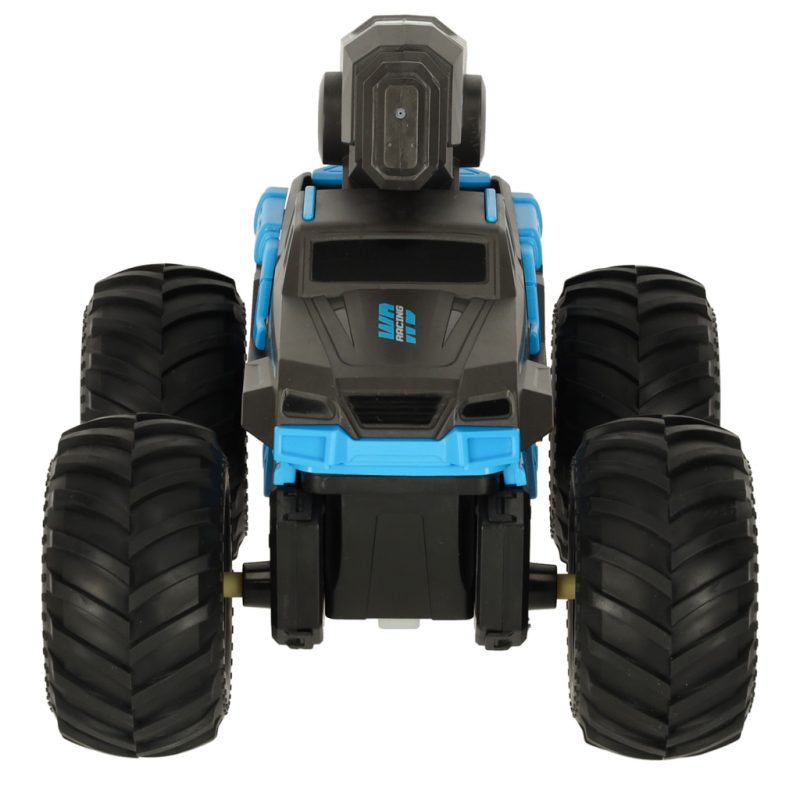 RC amfibijski vodootporni automobil kojim se upravlja pokretom ruku + 2 daljinska upravljača plave boje