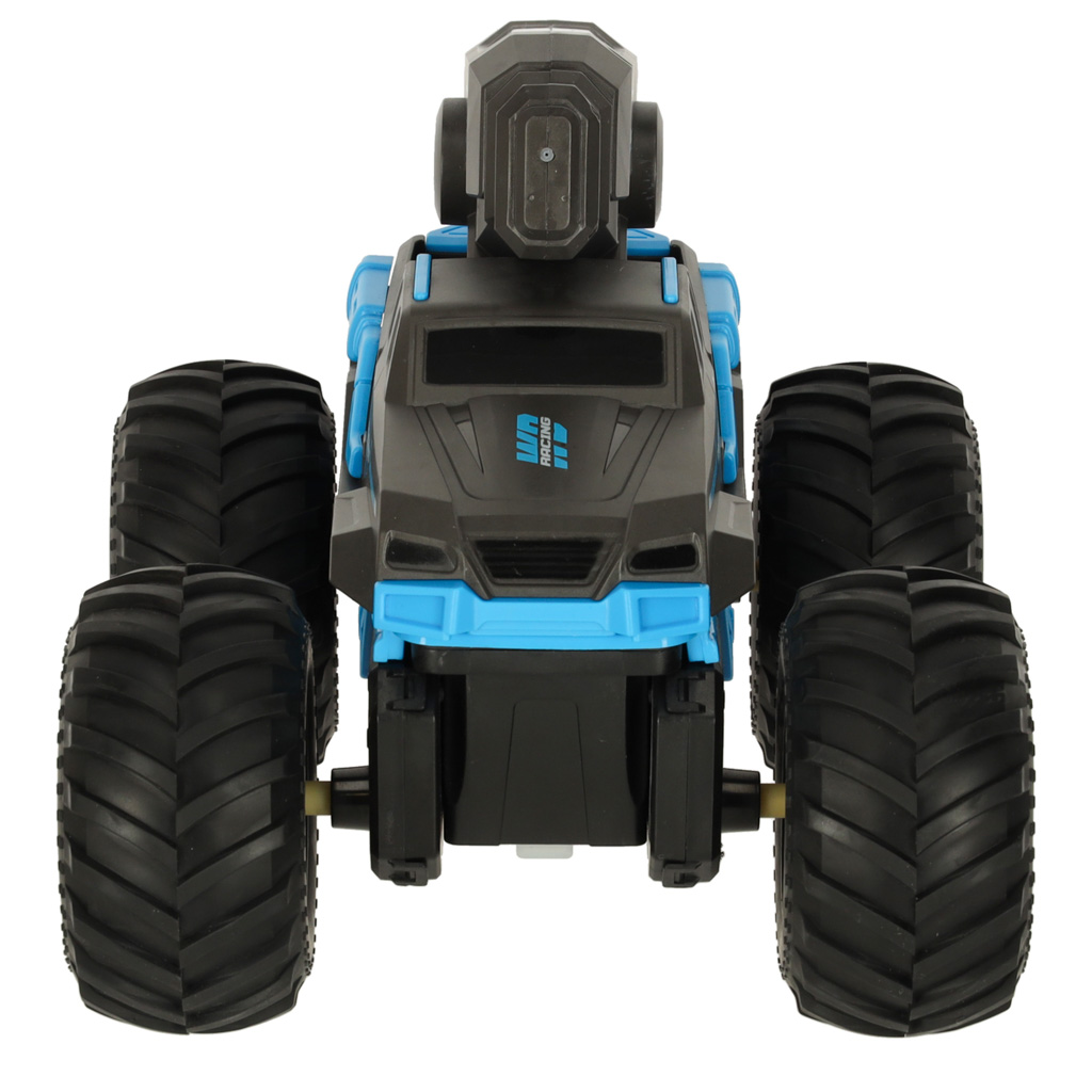 RC amfibijski vodootporni automobil kojim se upravlja pokretom ruku + 2 daljinska upravljača plave boje