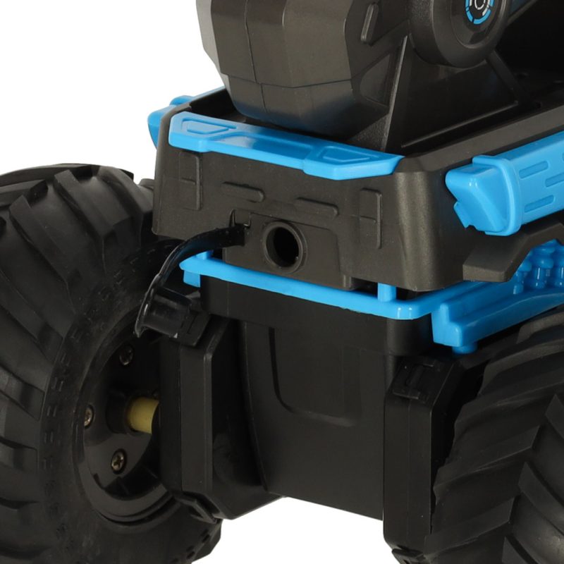 RC amfibijski vodootporni automobil kojim se upravlja pokretom ruku + 2 daljinska upravljača plave boje