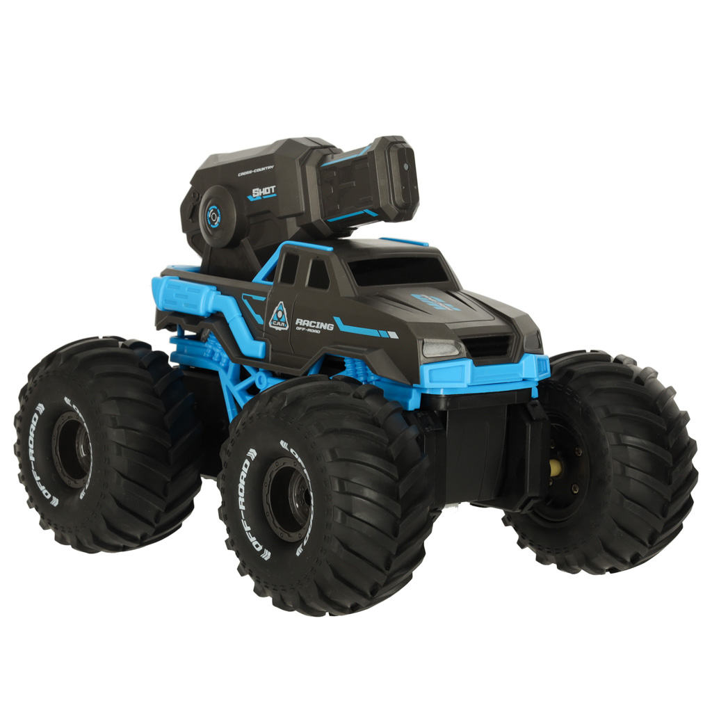 RC amfibijski vodootporni automobil kojim se upravlja pokretom ruku + 2 daljinska upravljača plave boje