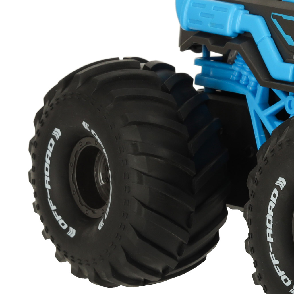 RC amfibijski vodootporni automobil kojim se upravlja pokretom ruku + 2 daljinska upravljača plave boje