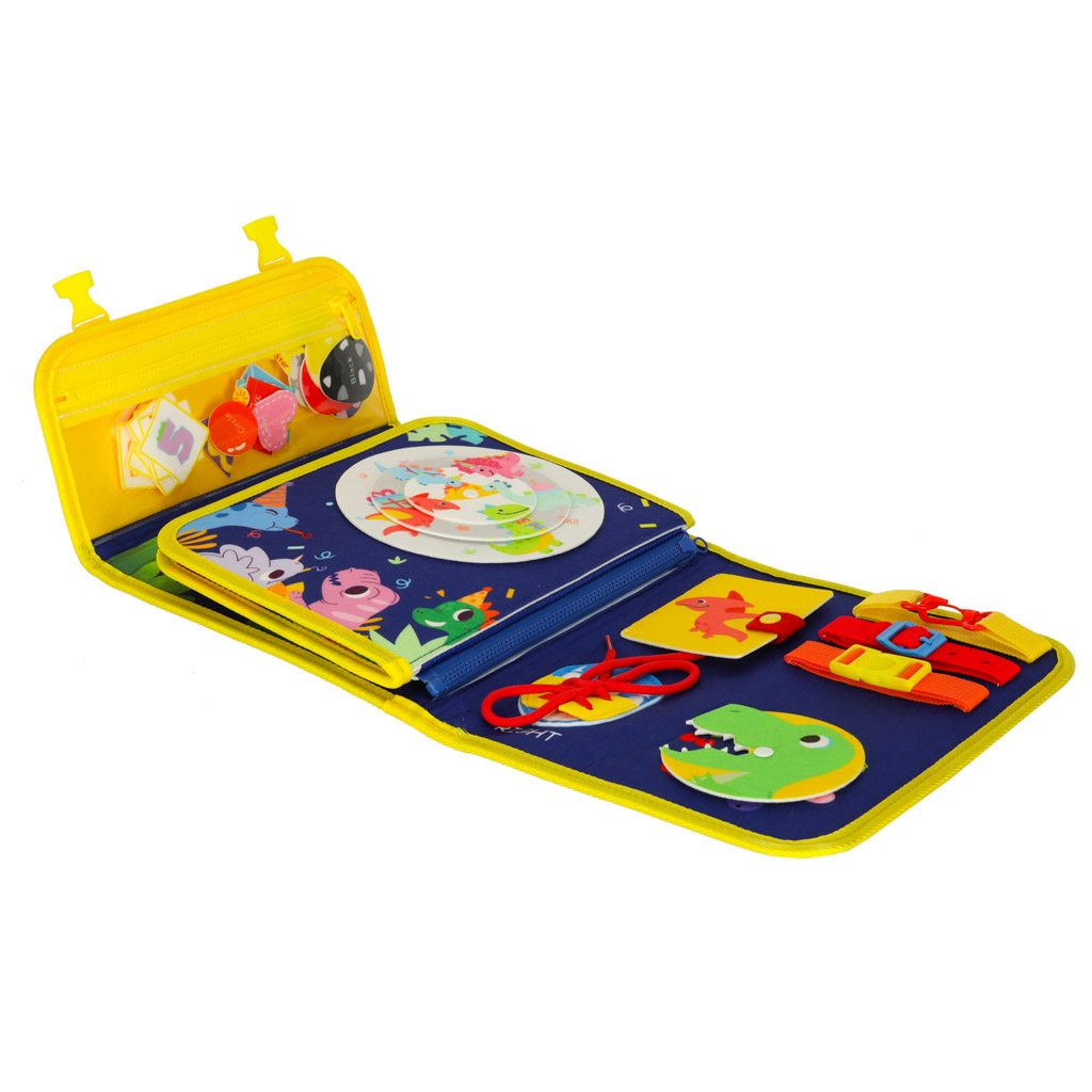 Ploča za senzornu manipulaciju Montessori ruksak plava