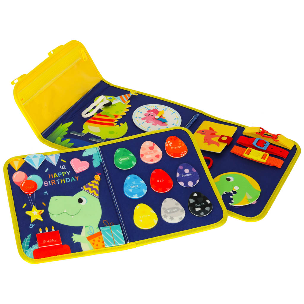 Ploča za senzornu manipulaciju Montessori ruksak plava