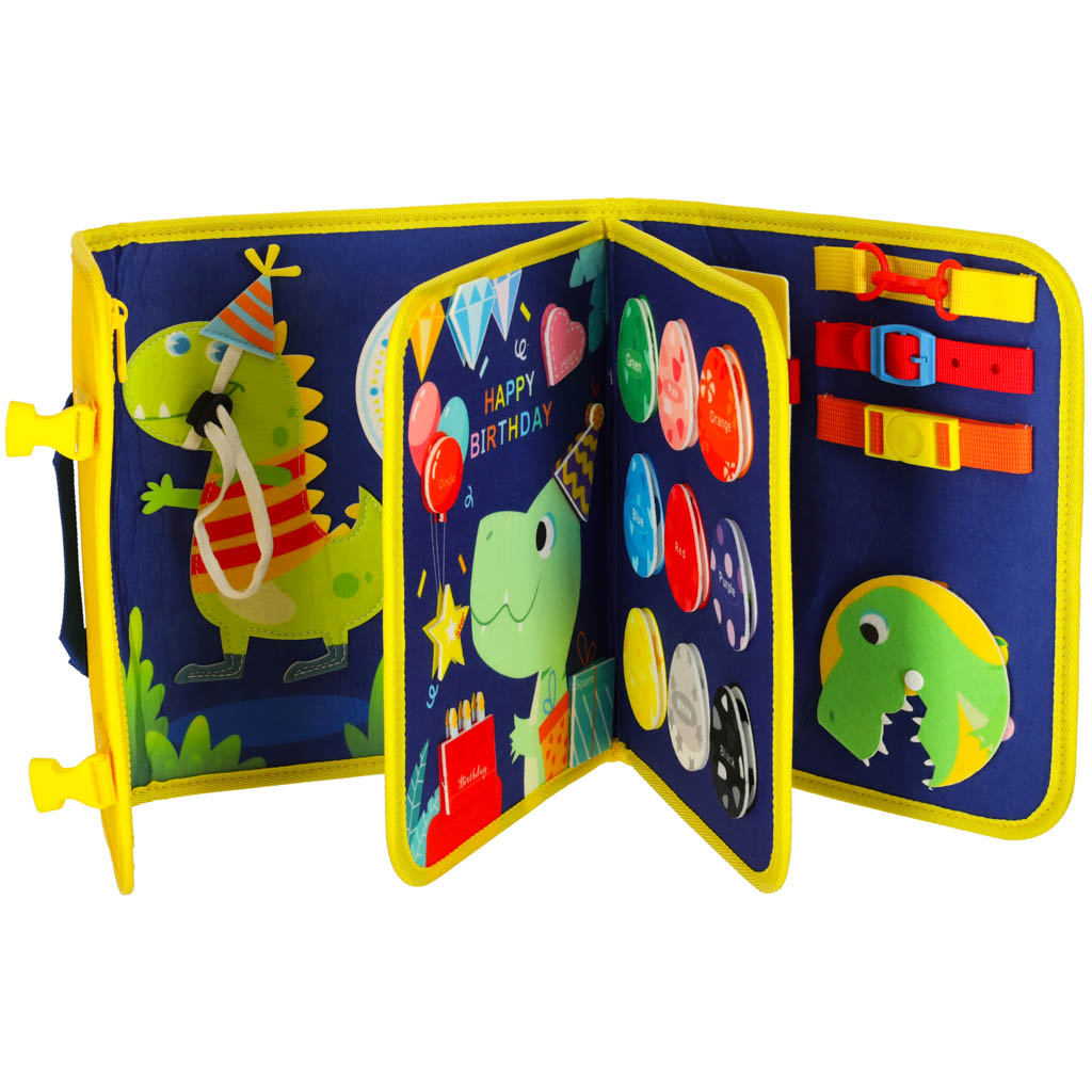 Ploča za senzornu manipulaciju Montessori ruksak plava