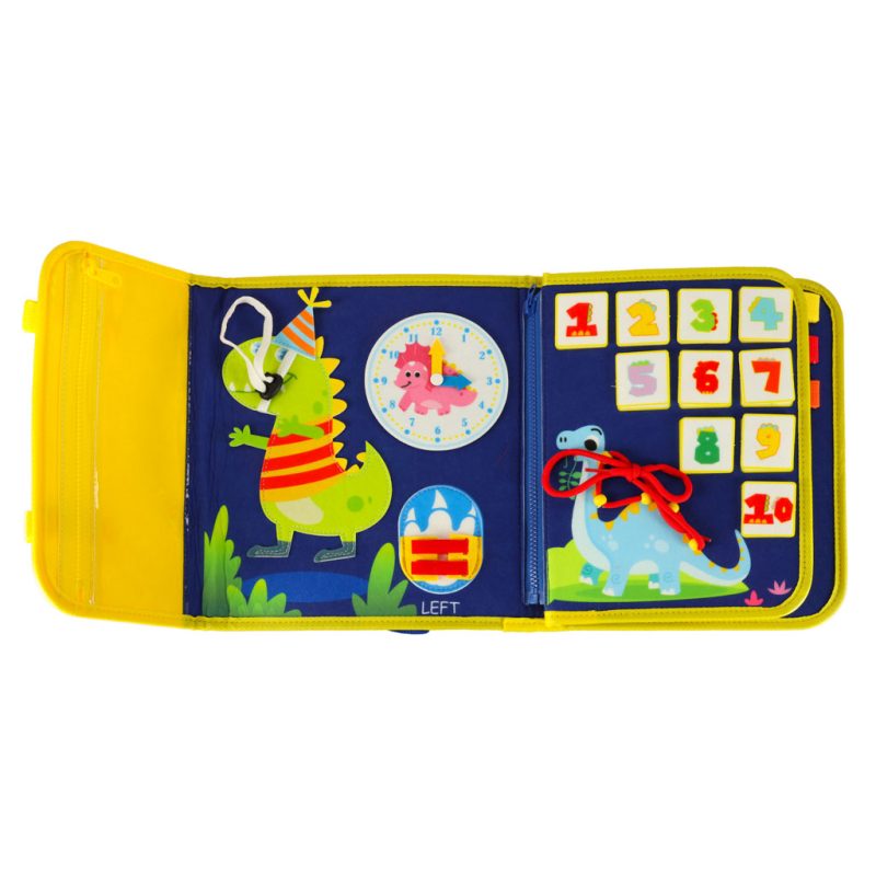 Ploča za senzornu manipulaciju Montessori ruksak plava