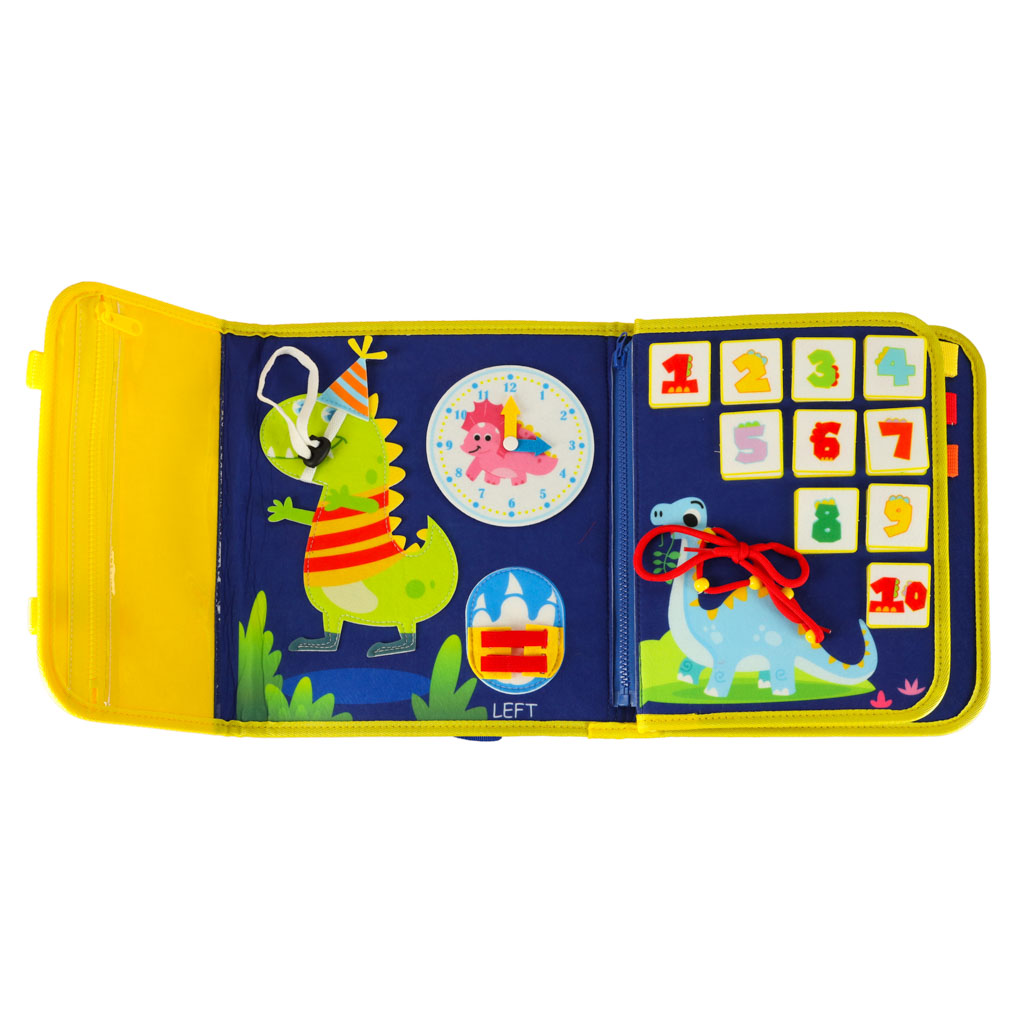 Ploča za senzornu manipulaciju Montessori ruksak plava