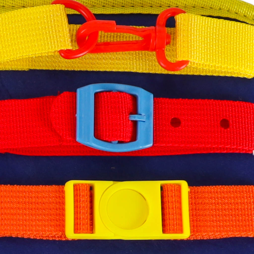 Ploča za senzornu manipulaciju Montessori ruksak plava