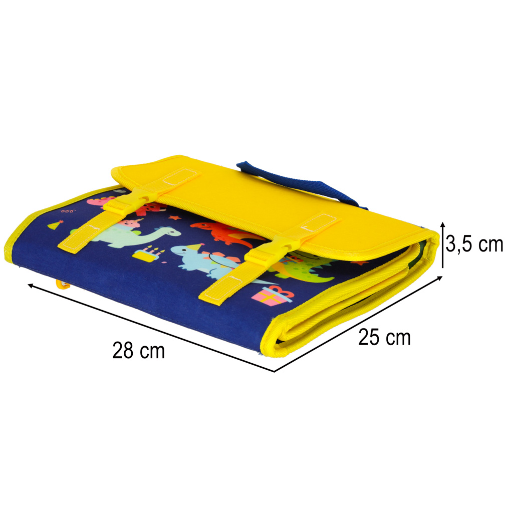 Ploča za senzornu manipulaciju Montessori ruksak plava