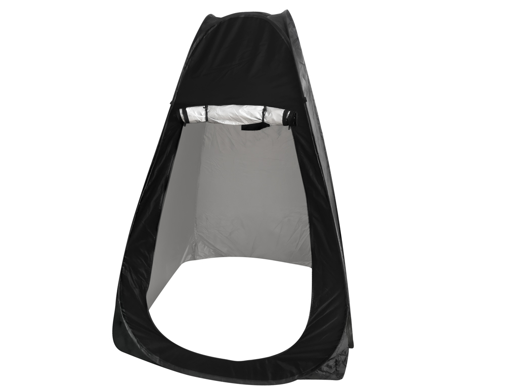 Šator tuš kabina za presvlačenje prijenosni WC crni