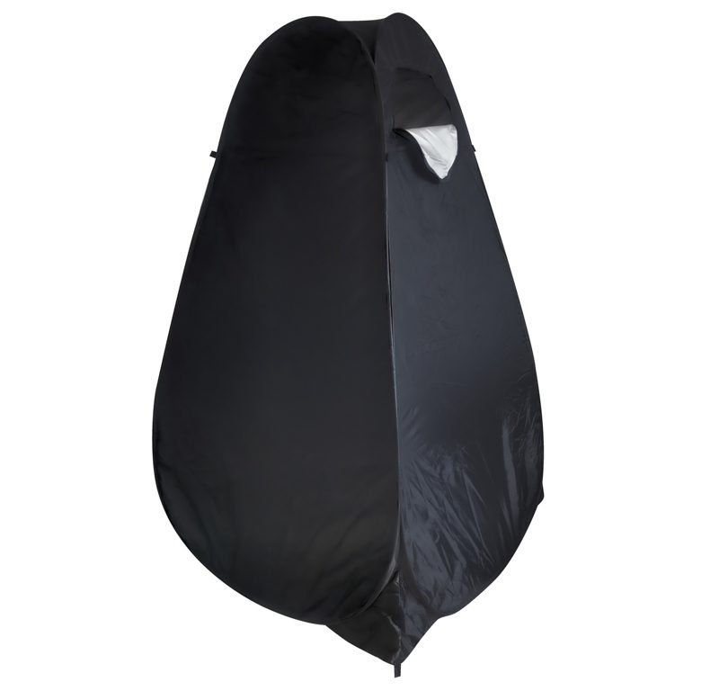 Šator tuš kabina za presvlačenje prijenosni WC crni