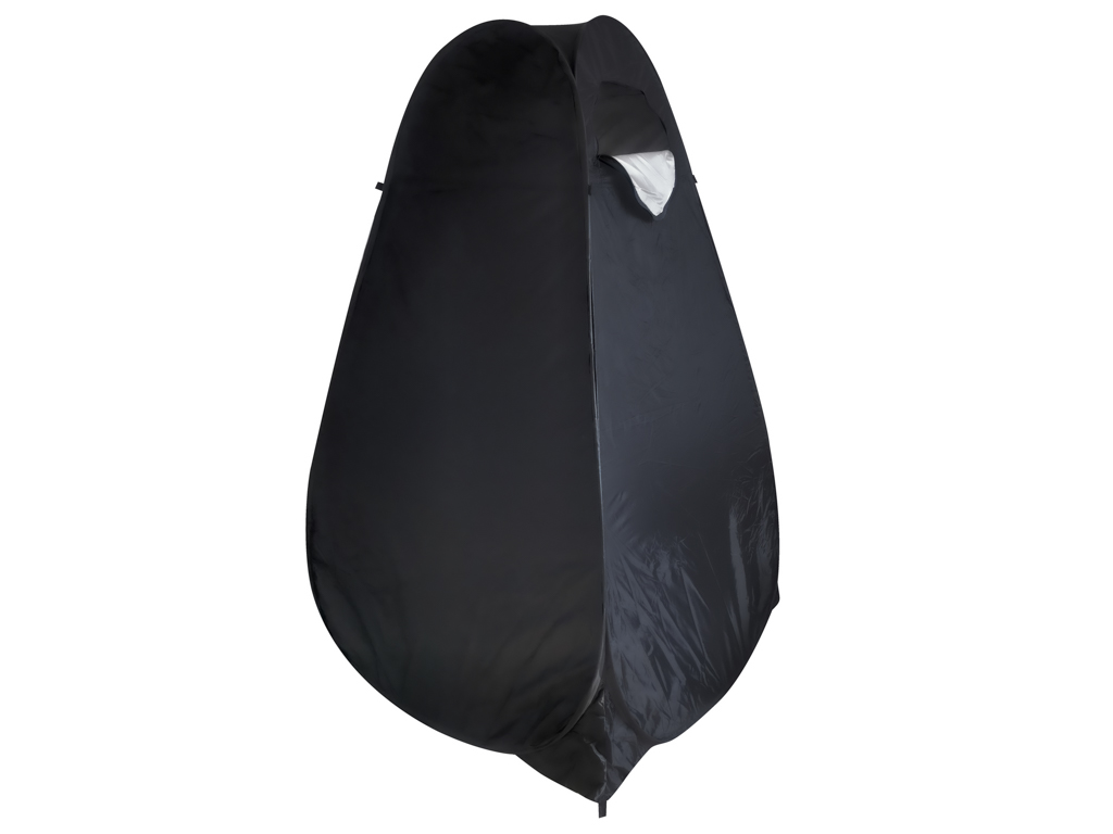 Šator tuš kabina za presvlačenje prijenosni WC crni