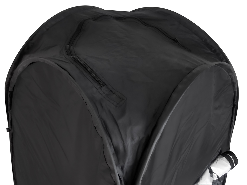 Šator tuš kabina za presvlačenje prijenosni WC crni