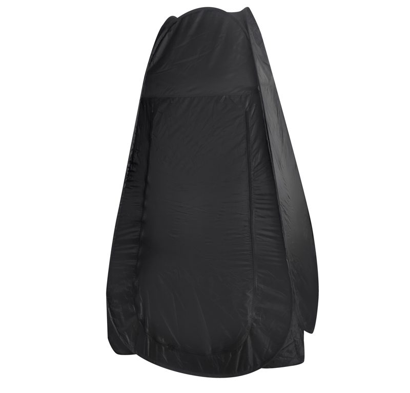 Šator tuš kabina za presvlačenje prijenosni WC crni