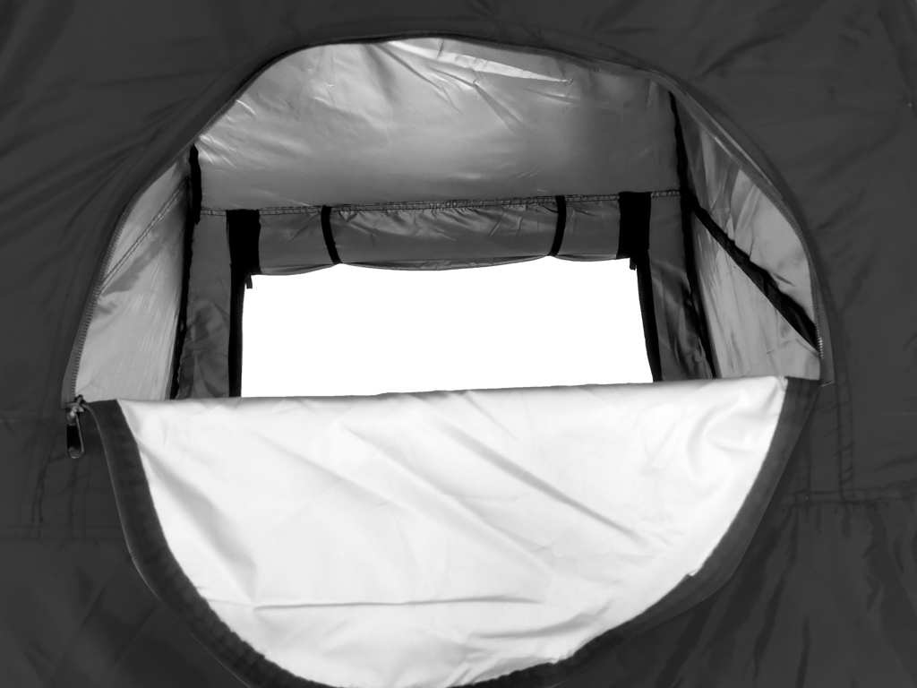 Šator tuš kabina za presvlačenje prijenosni WC crni