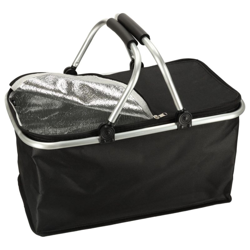 Termo sklopiva košara za piknik crna