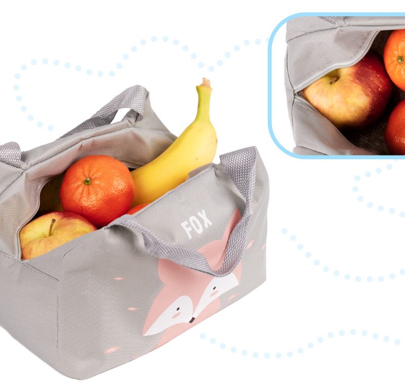 Termo torba za doručak i ručak Lisica roza