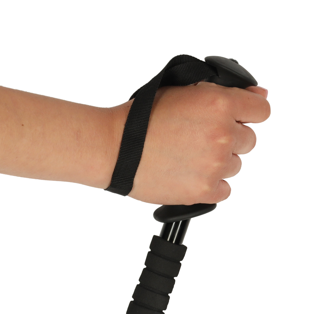 Štapovi za planinarenje za nordijsko hodanje, sklopivi, 2 komada, crni