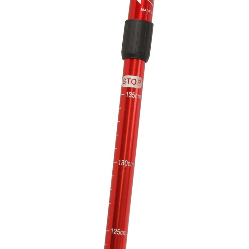 Trekking-poles-for-Nordic-walking-folding-2-pieces-red-172817 Štapovi za planinarenje za nordijsko hodanje, sklopivi, 2 komada, crveni