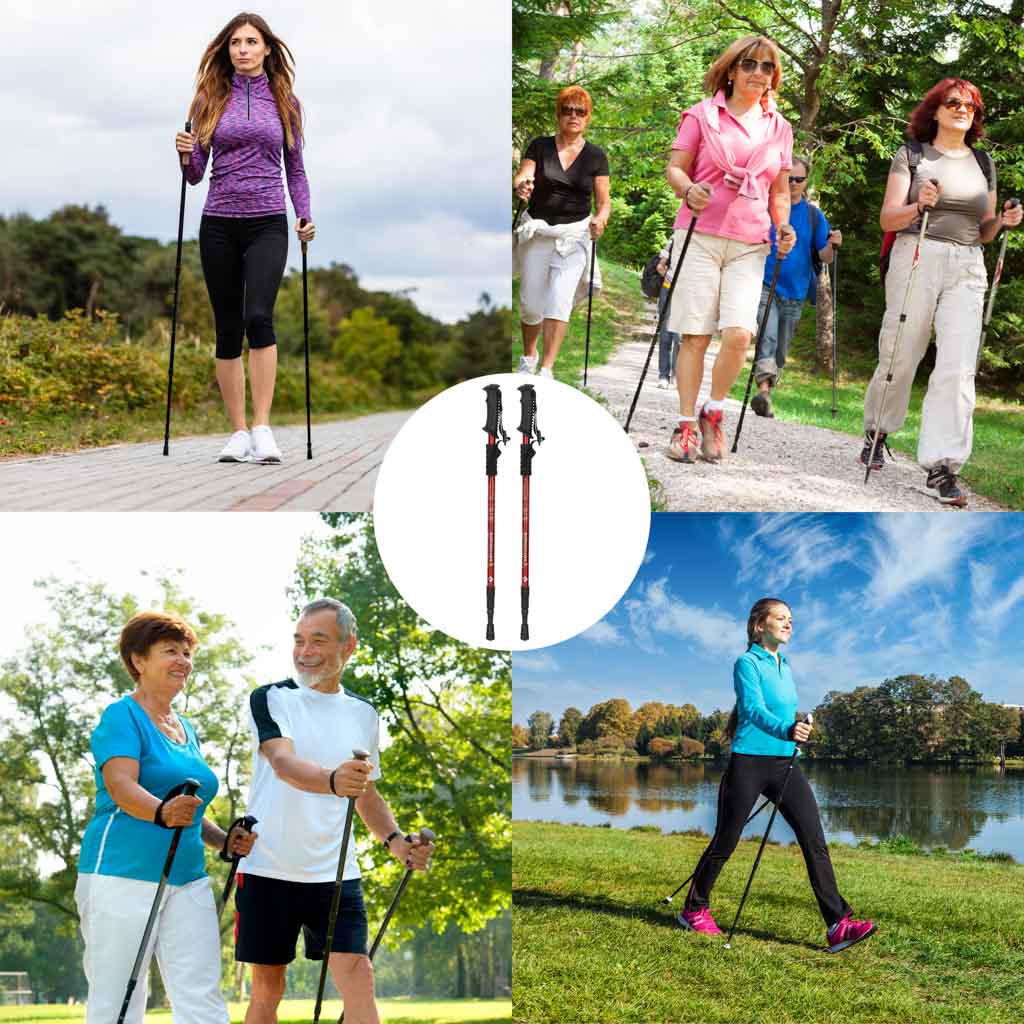 Trekking-poles-for-Nordic-walking-folding-2-pieces-red-172820 Štapovi za planinarenje za nordijsko hodanje, sklopivi, 2 komada, crveni