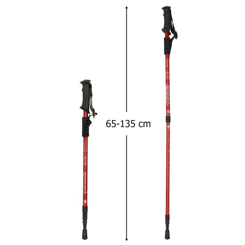 Trekking-poles-for-Nordic-walking-folding-2-pieces-red-172821 Štapovi za planinarenje za nordijsko hodanje, sklopivi, 2 komada, crveni