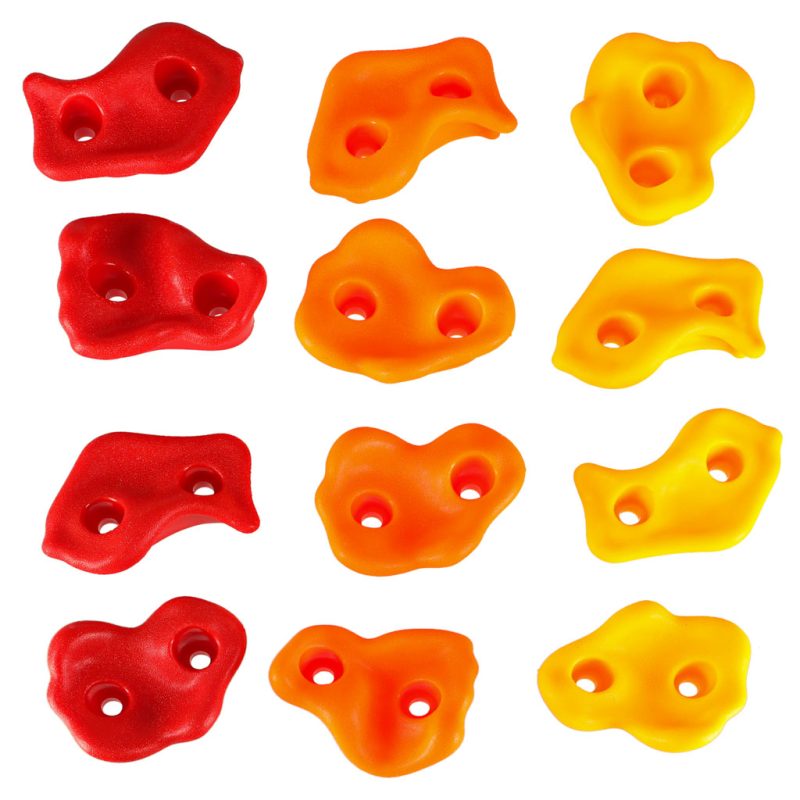 Kamenje za penjanje za djecu, šareno, 20 kom + vijci 5