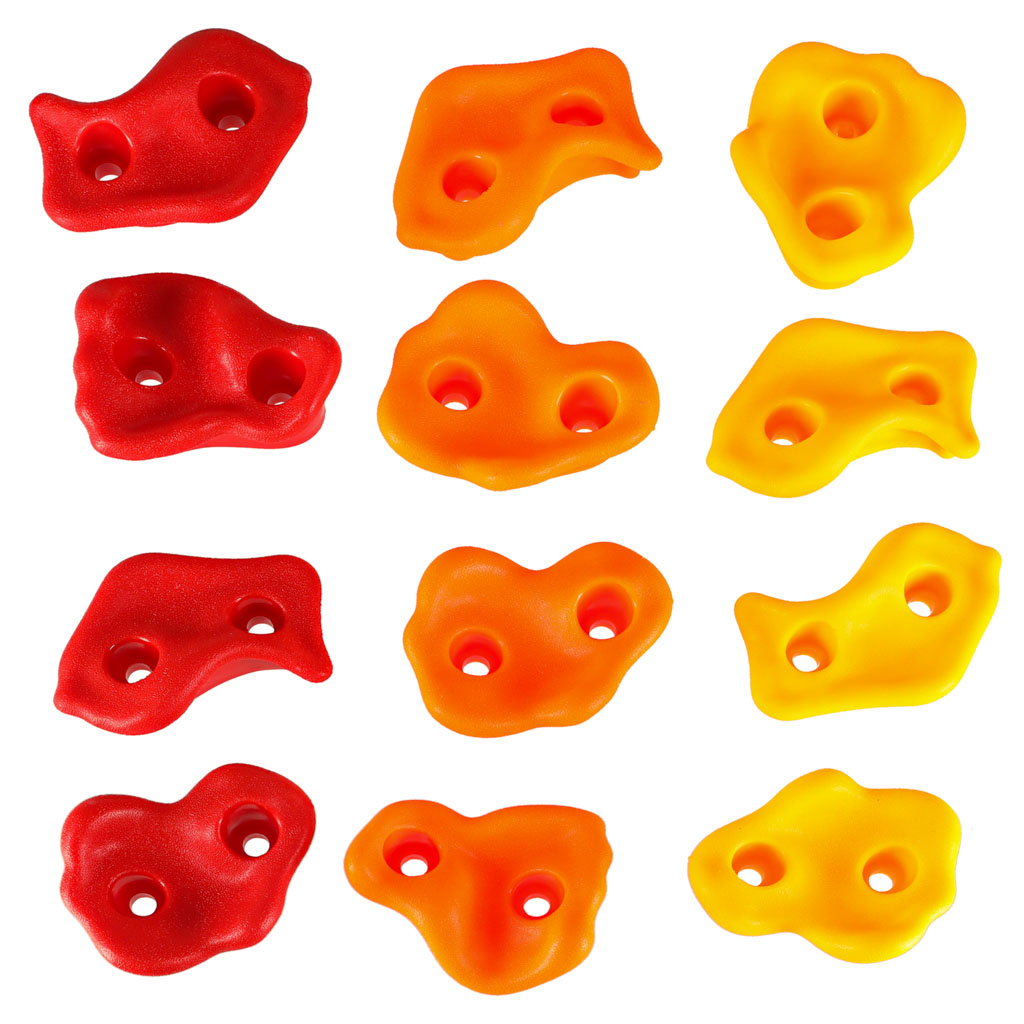 Kamenje za penjanje za djecu, šareno, 20 kom + vijci 5