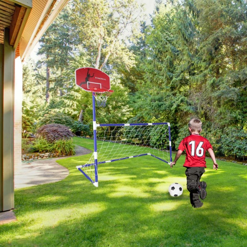 Nogometni gol košarkaška ploča 2 lopte, nogometni i košarkaški set