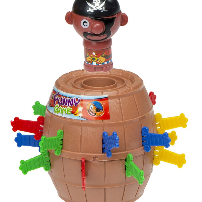 Luda arkadna igra s gusarskom bačvom Ubodi gusara 9 x 9 x 12,5 cm