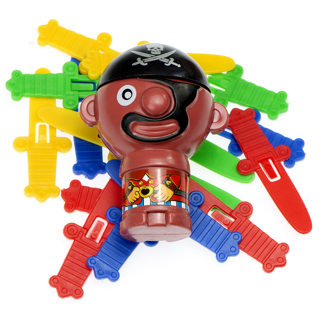 Luda arkadna igra s gusarskom bačvom Ubodi gusara 9 x 9 x 12,5 cm