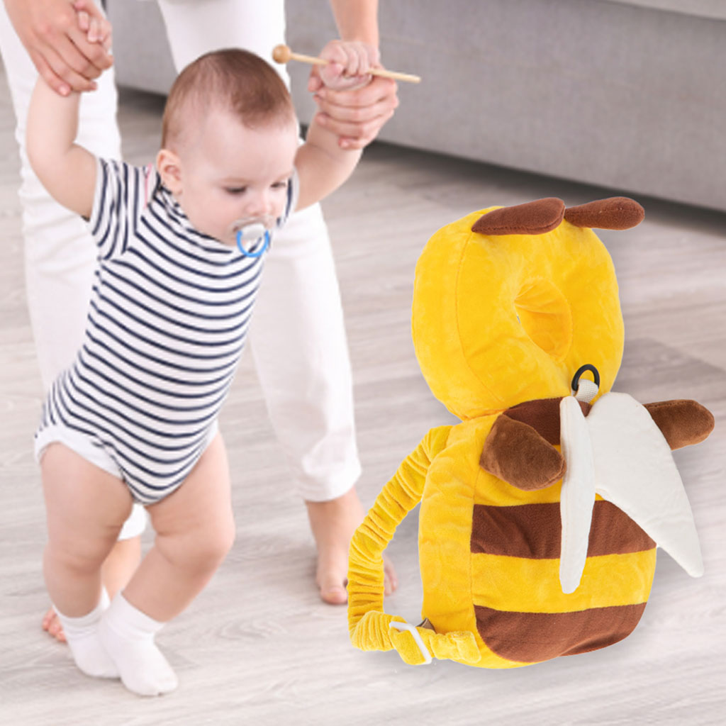 Head-protection-cushion-for-learning-to-walk-backpack-fall-safety-bee-166698 Zaštitni jastuk za glavu za učenje hodanja, ruksak, zaštita od pada, pčela žuta