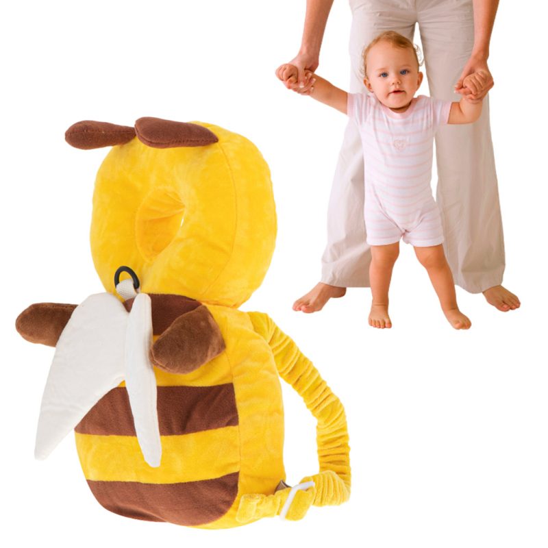 Head-protection-cushion-for-learning-to-walk-backpack-fall-safety-bee-166699 Zaštitni jastuk za glavu za učenje hodanja, ruksak, zaštita od pada, pčela žuta