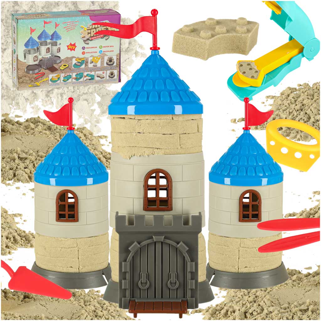 Kinetički pijesak za djecu, kreativni set za dvorac, 750 g