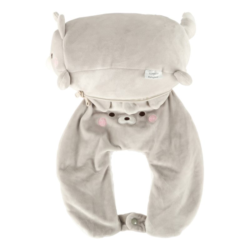 Putni jastuk 2u1 za vrat za automobil, avion, maca