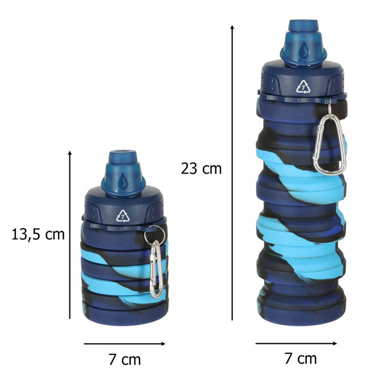 Sklopiva boca za vodu Bidon 500ml plava