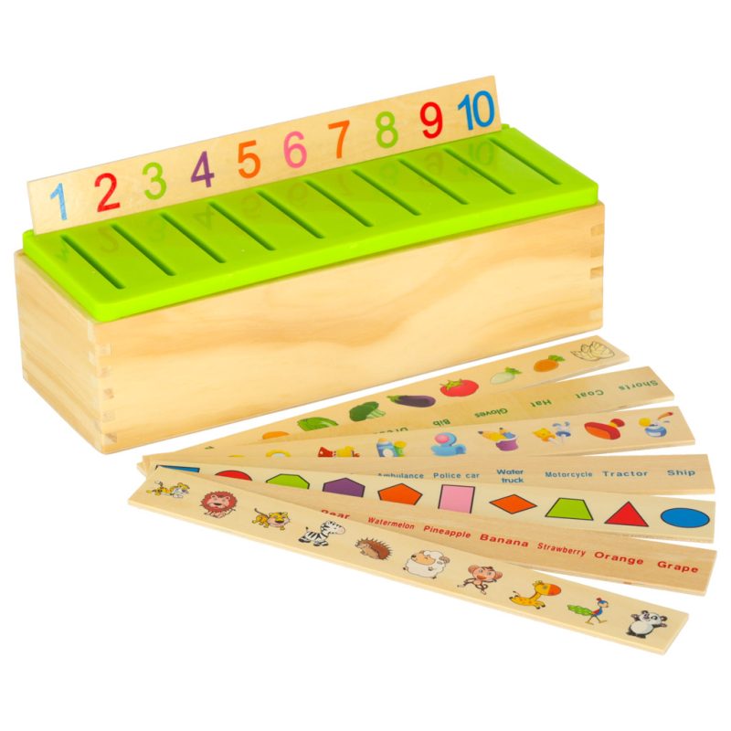 Drvena slagalica za razvrstavanje sa slikama