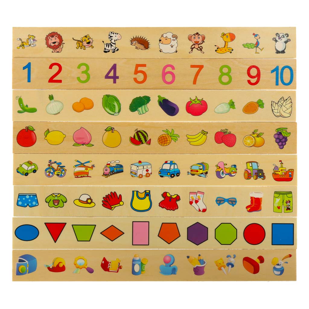 Drvena slagalica za razvrstavanje sa slikama