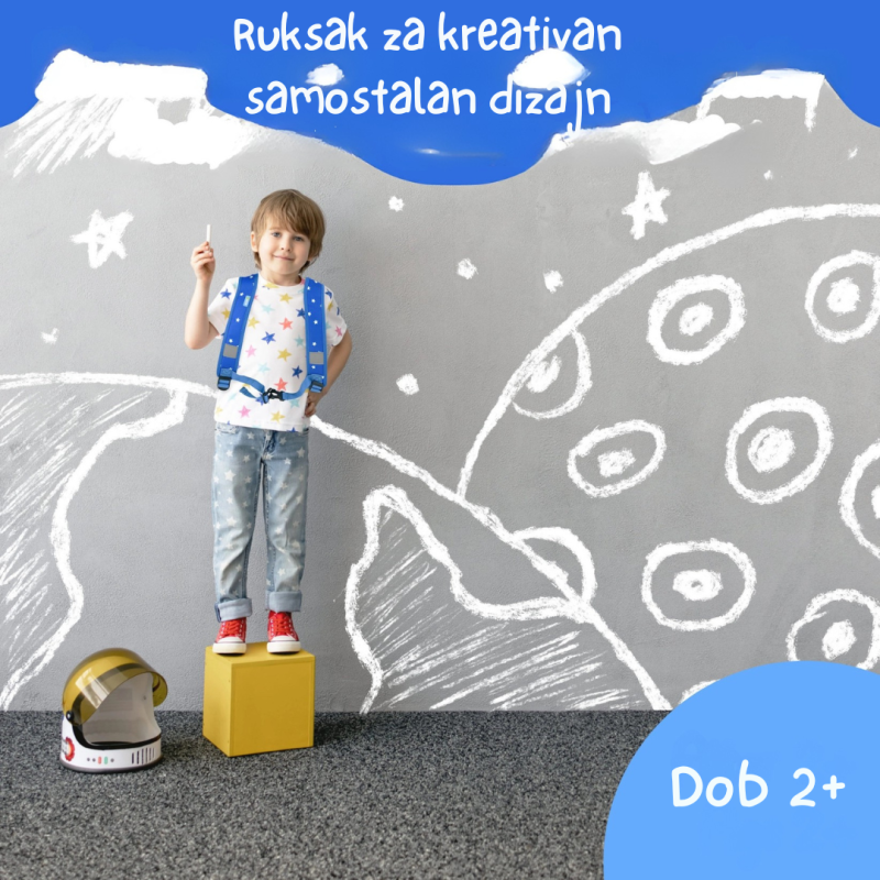 Dječji ruksak Raketa s prozorčićem za gledanje