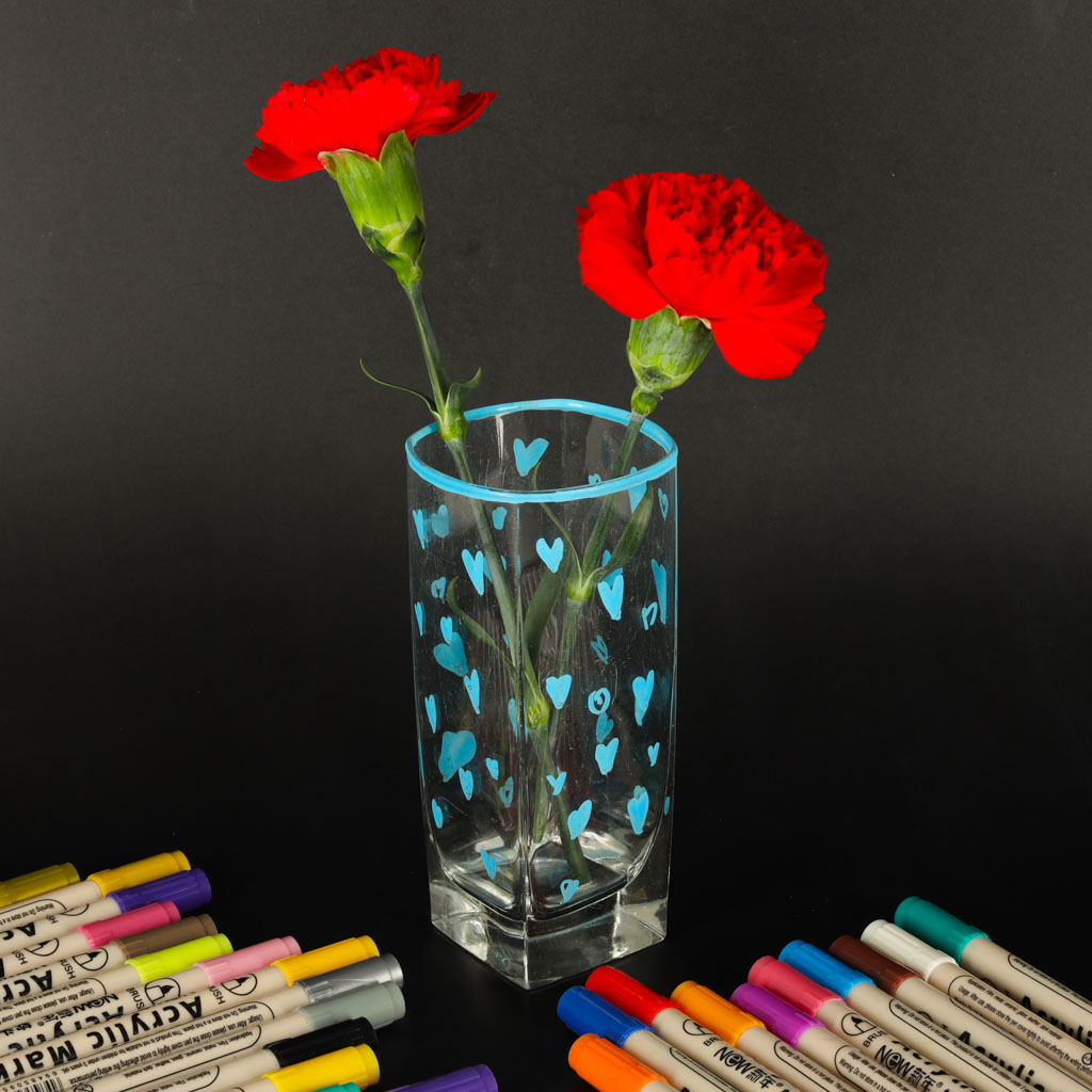 Akrilni markeri za tkaninu, markeri za kamen, vodootporni markeri "uradi sam" 24 kom.