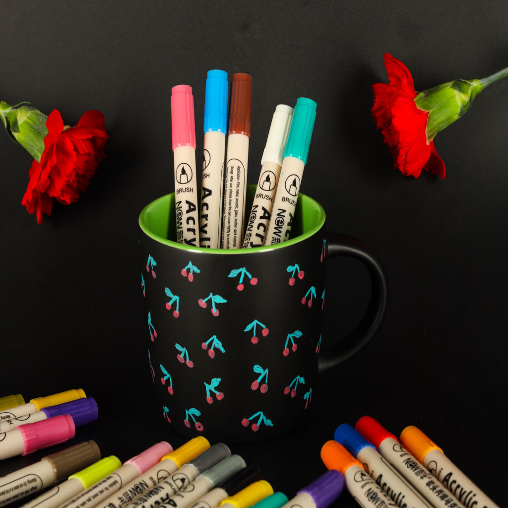 Akrilni markeri za tkaninu, markeri za kamen, vodootporni markeri "uradi sam" 24 kom.