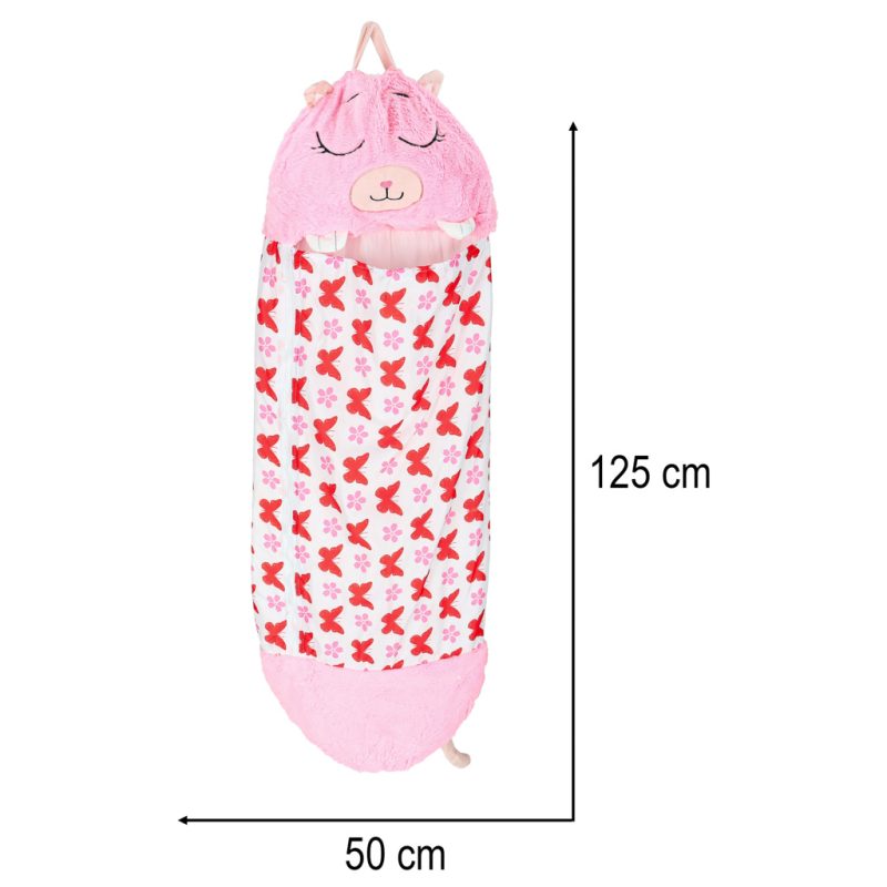 Children-s-hiking-sleeping-bag-135x50cm-pink-175599 Dječja vreća za spavanje za planinarenje 135x50cm roza