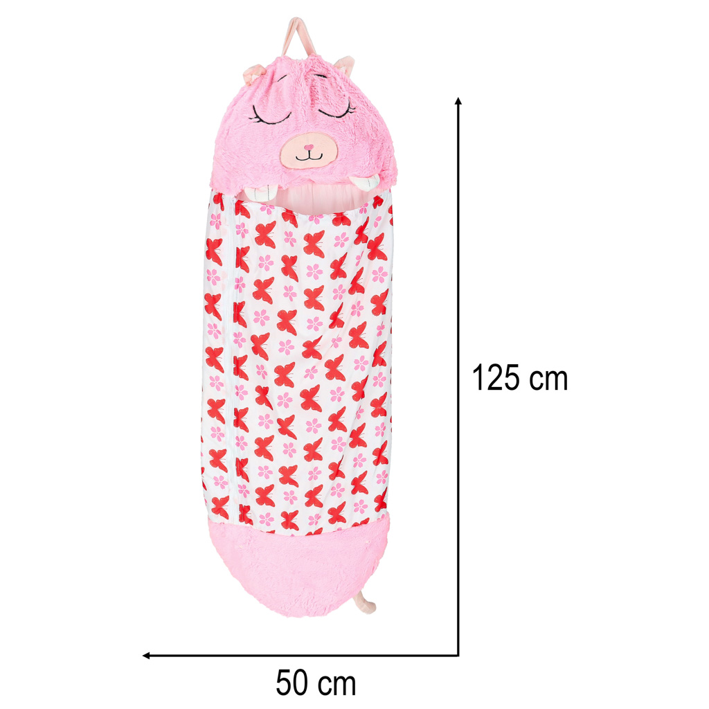 Children-s-hiking-sleeping-bag-135x50cm-pink-175599 Dječja vreća za spavanje za planinarenje 135x50cm roza