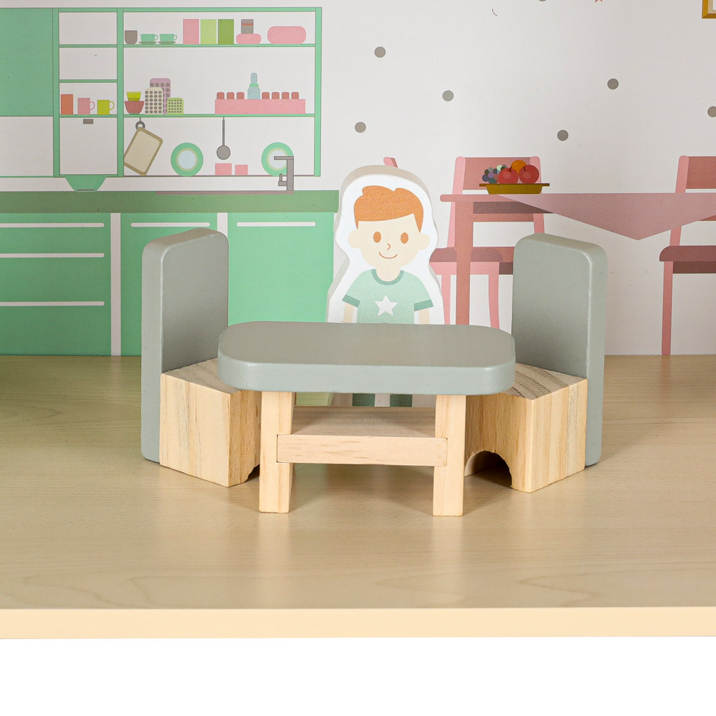LULILO-Peonio-70cm-LED-pink-wooden-dollhouse-176210 LULILO Peonio 70cm LED ružičasta drvena kućica za lutke
