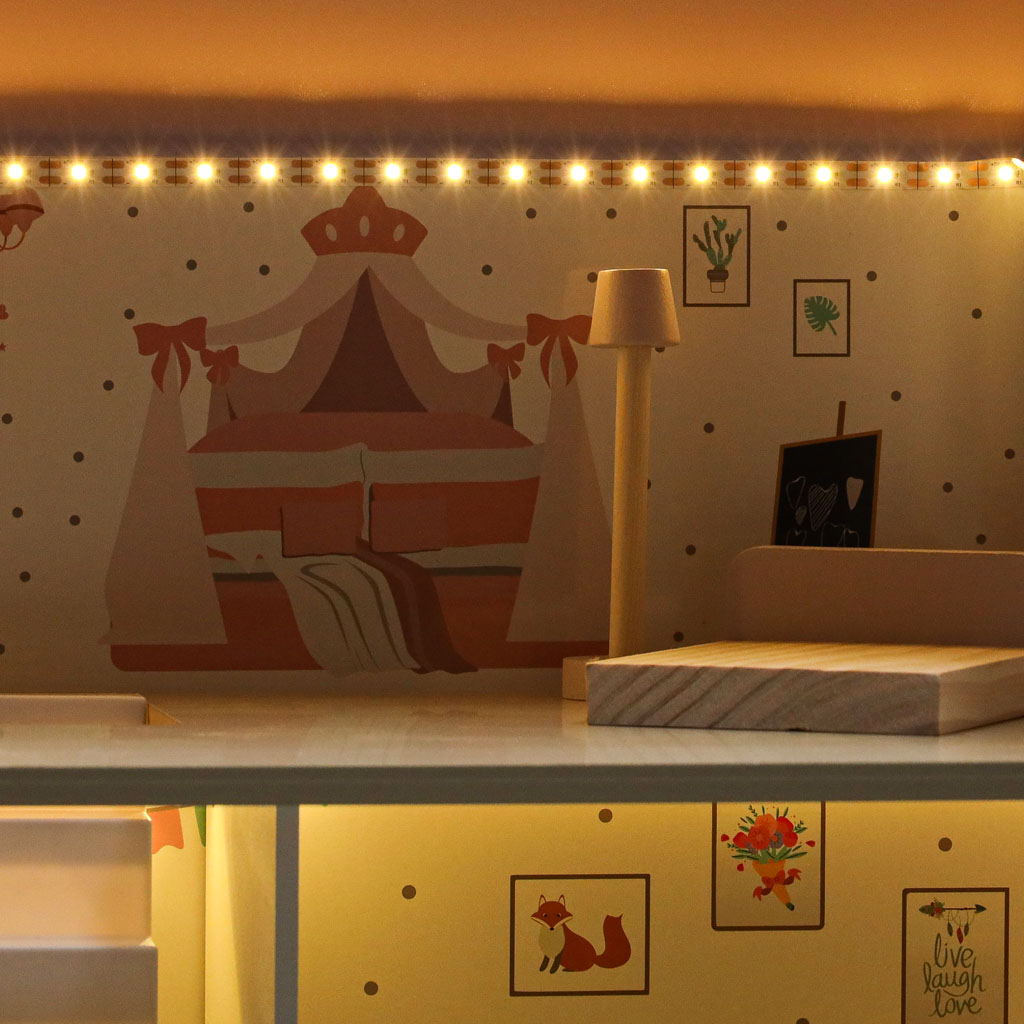 LULILO-Peonio-70cm-LED-pink-wooden-dollhouse-176212 LULILO Peonio 70cm LED ružičasta drvena kućica za lutke