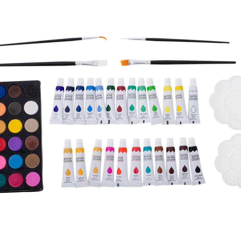 Painting-art-set-in-suitcase-145el-pink-104757 Set za slikanje u koferu 145 el, ružičaste boje